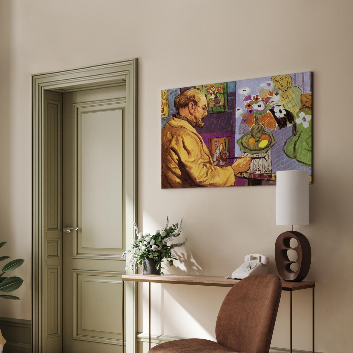 Leinwandbild - Painting by Henri Matisse (colour lithograph)