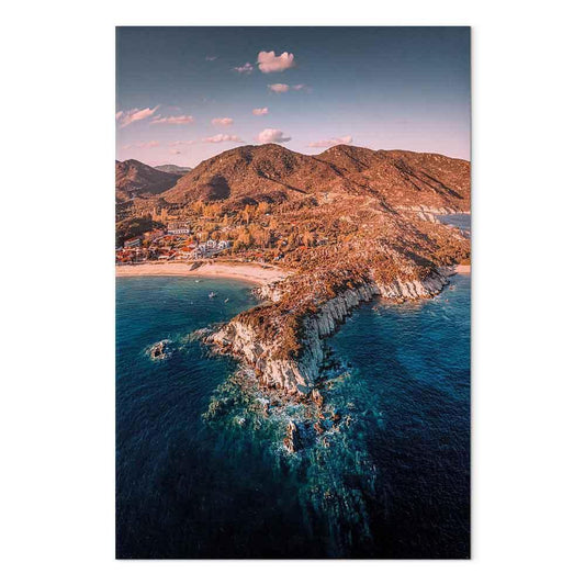 Leinwandbild - Cliff in Kalamitsi (1 Part) Vertical