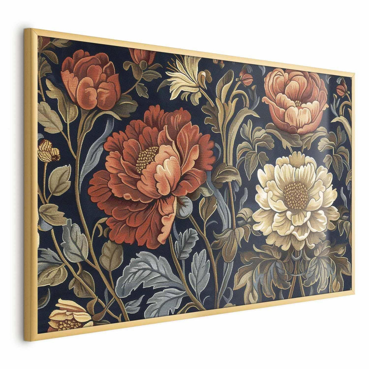 Poster - Tapestry Large Retro Flowers