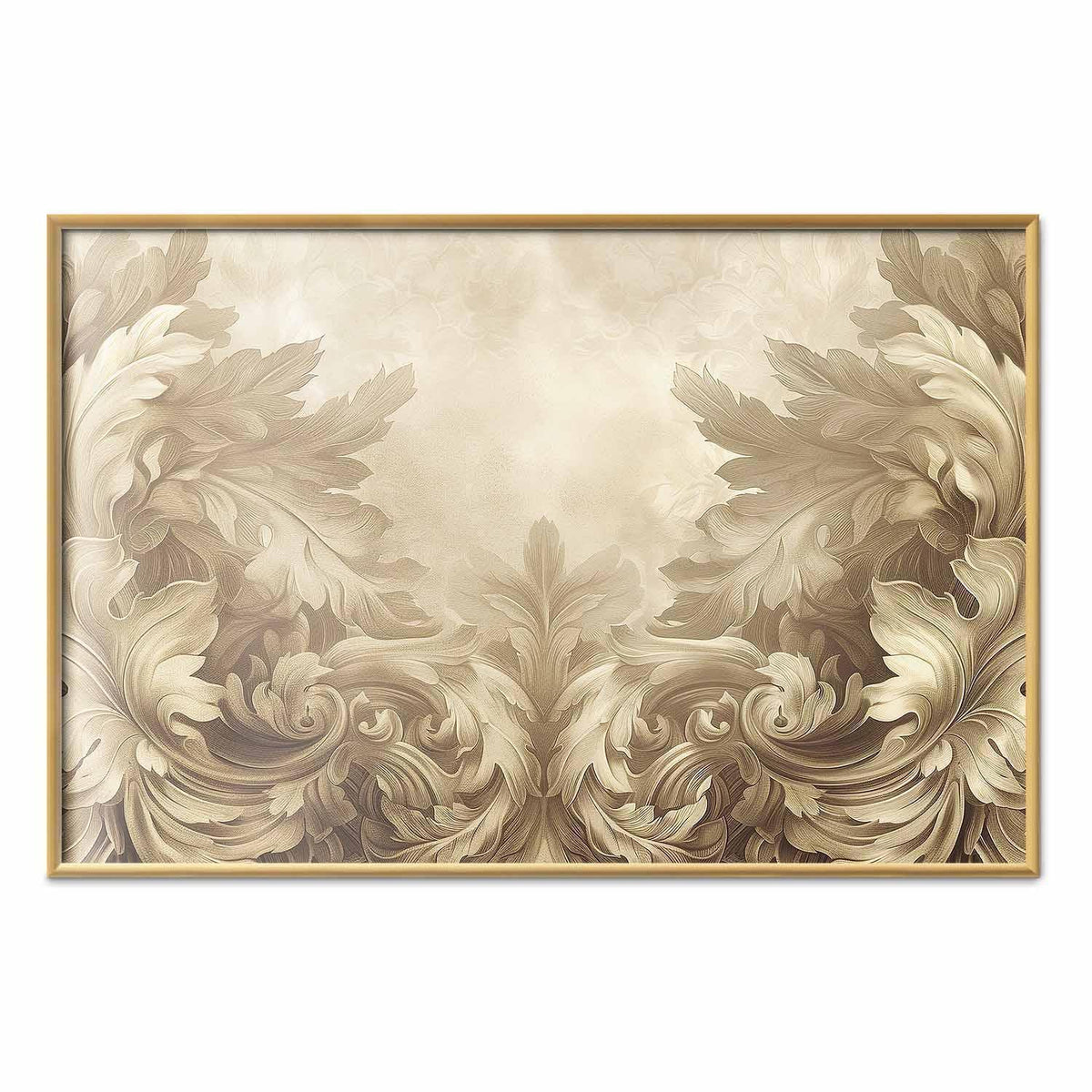 Poster - Carved Ornaments in Sepia Shades