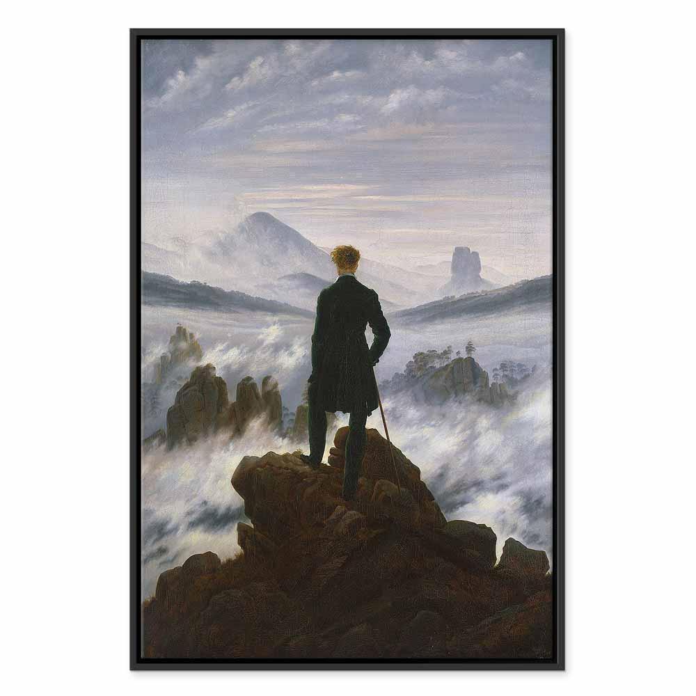 Leinwandbild Caspar David Friedrich – Der Wanderer über dem Nebelmeer