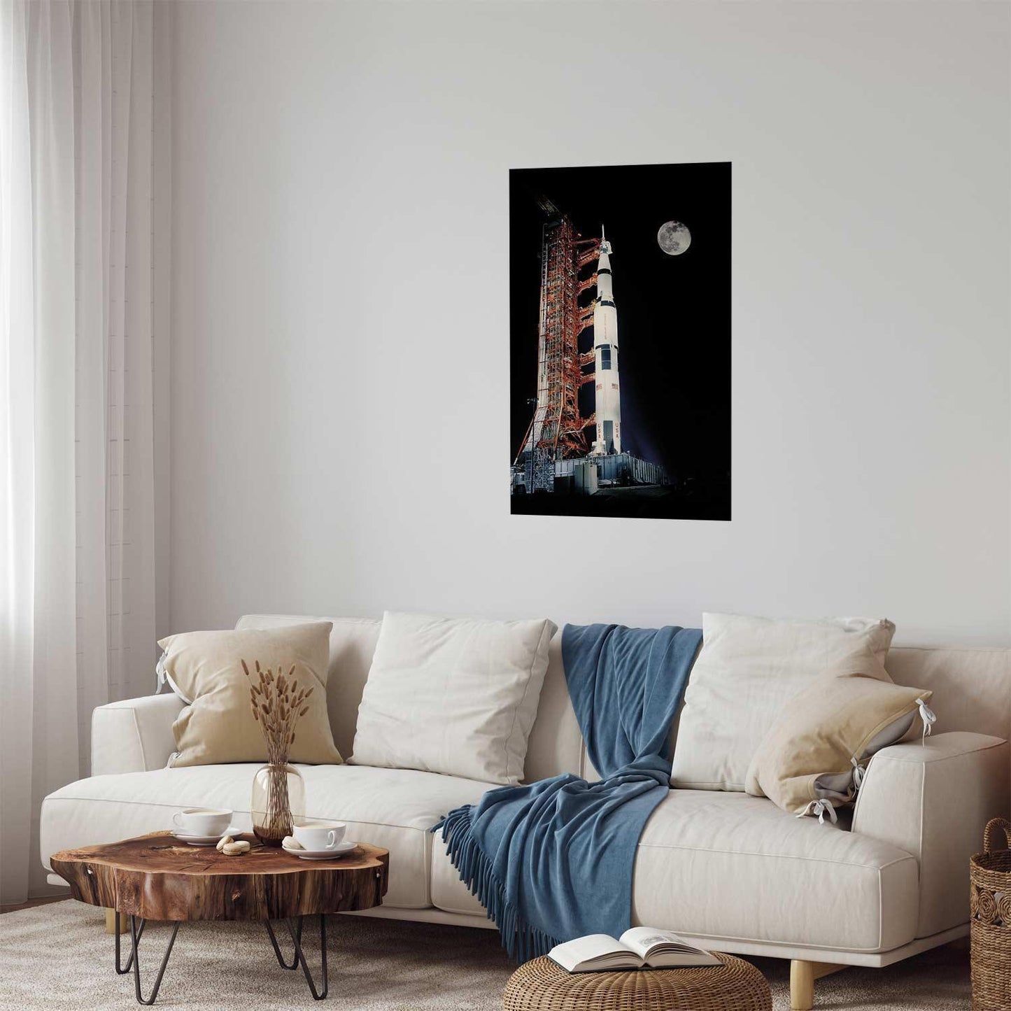 Poster Raketenstart – Aufbruch ins Weltall in spektakulärer Szene