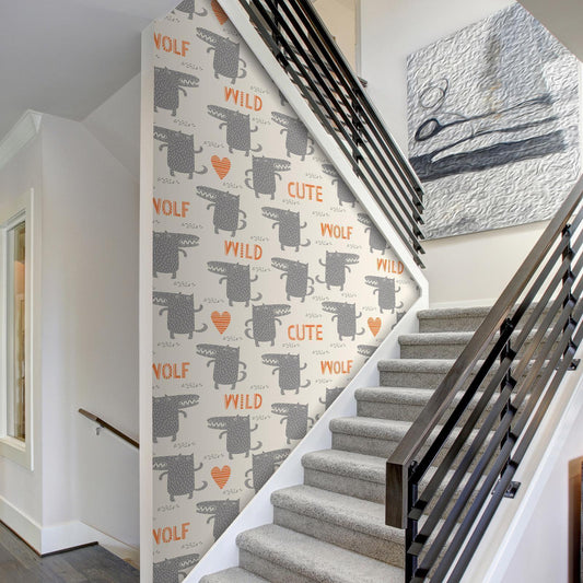 Tapete mit niedlichem Tiermotiv für Babys