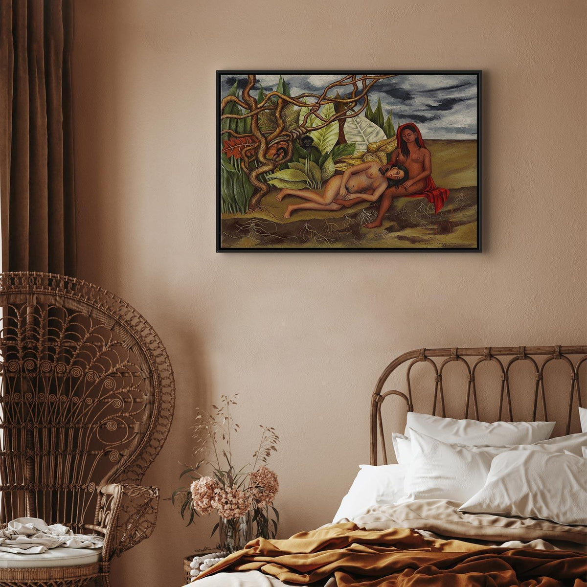 Leinwandbild - Frida Kahlo – Two Nudes in a Forest (The Earth Itself)