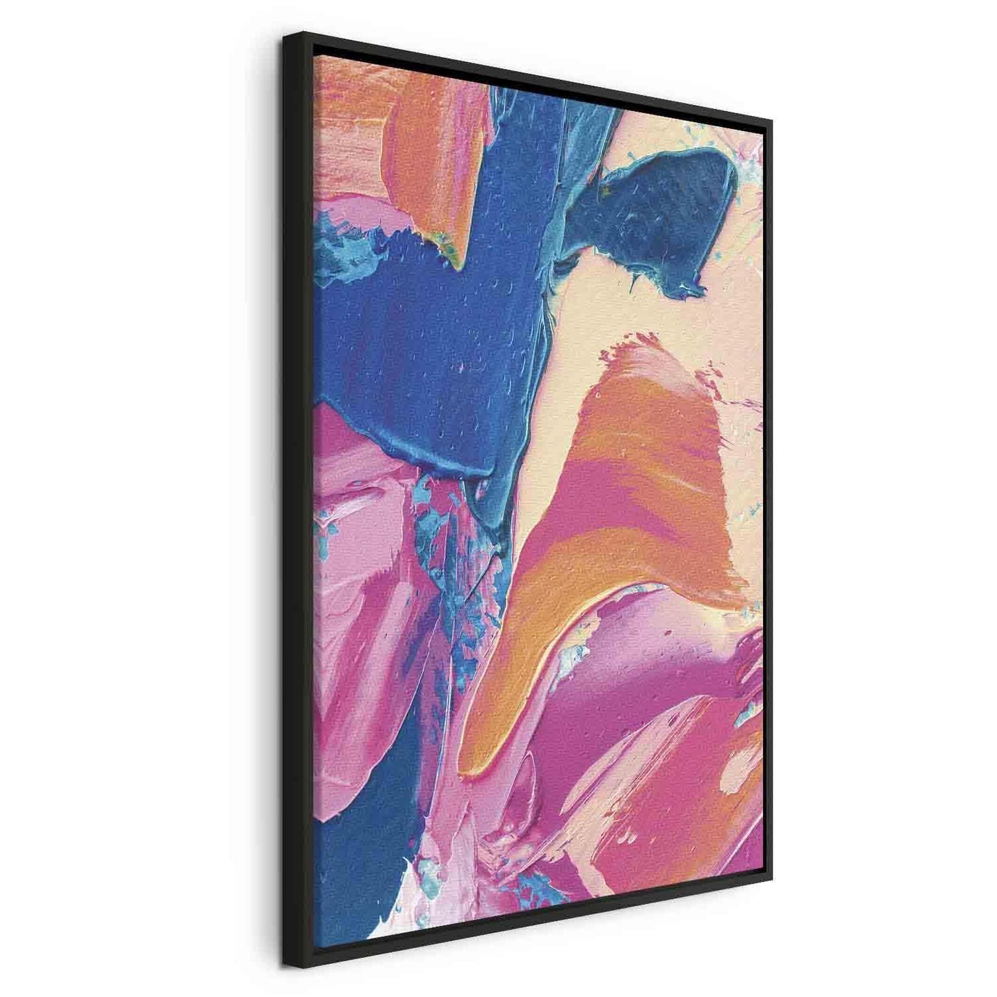 Leinwandbild - Energetic Shapes - Dynamic Oil Paint Composition on Canvas Artgeist