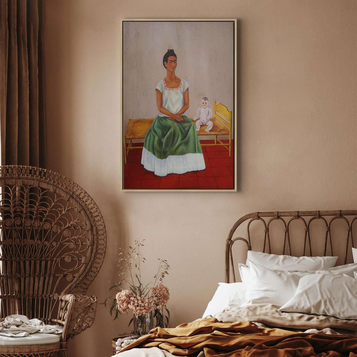 Leinwandbild - Frida Kahlo – Me and My Doll