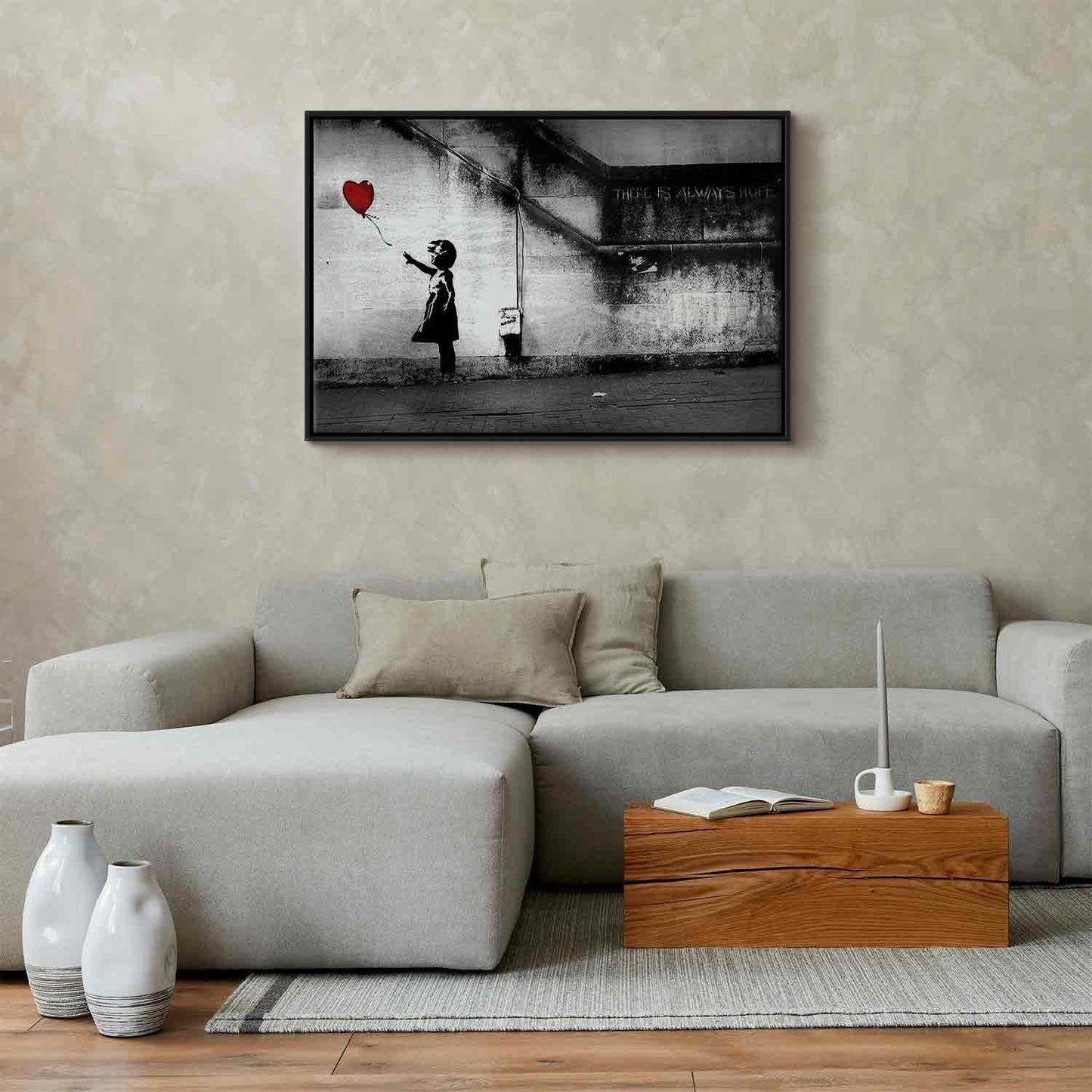 Leinwandbild - hope (Banksy) Artgeist