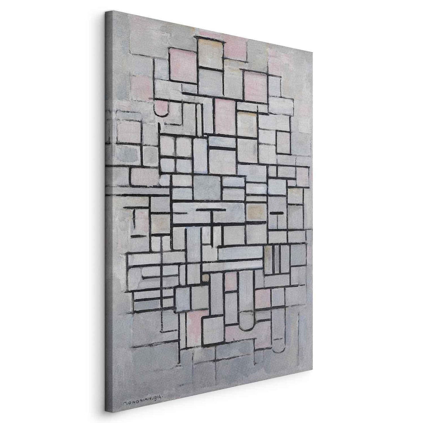Leinwandbild - Composition No IV (Piet Mondrian) Artgeist