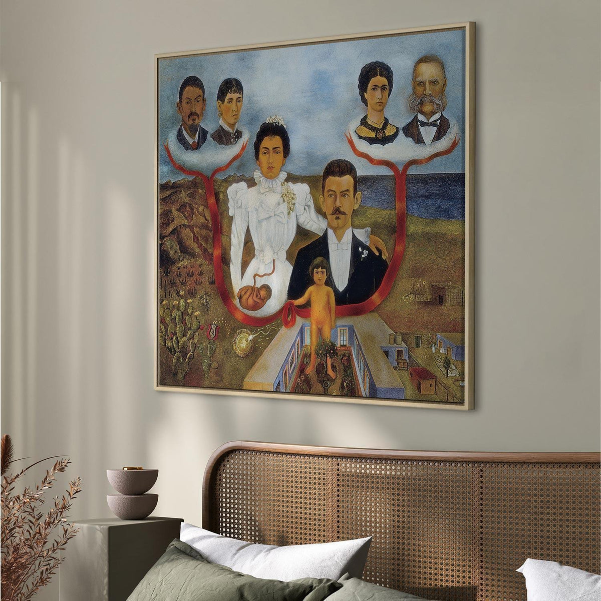 Leinwandbild - Frida Kahlo – My Grandparents, My Parents and I