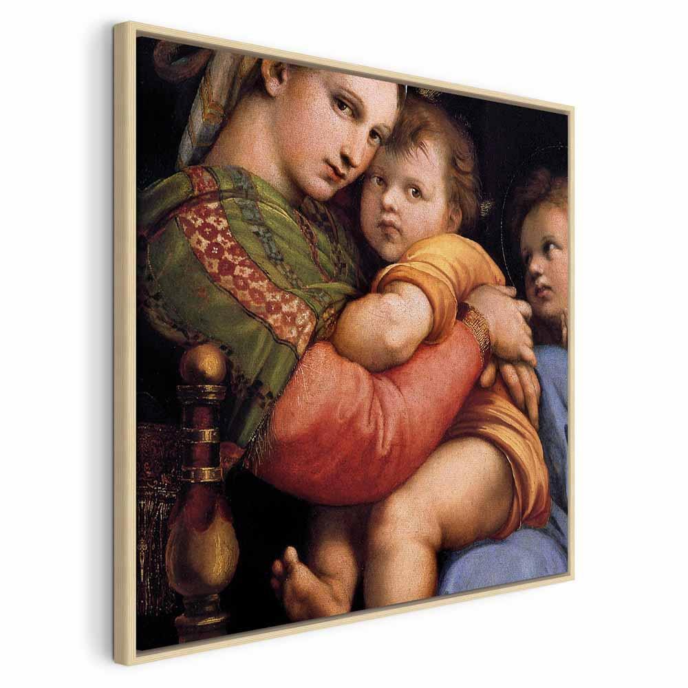Leinwandbild - Rafael Santi – Madonna on a Chair