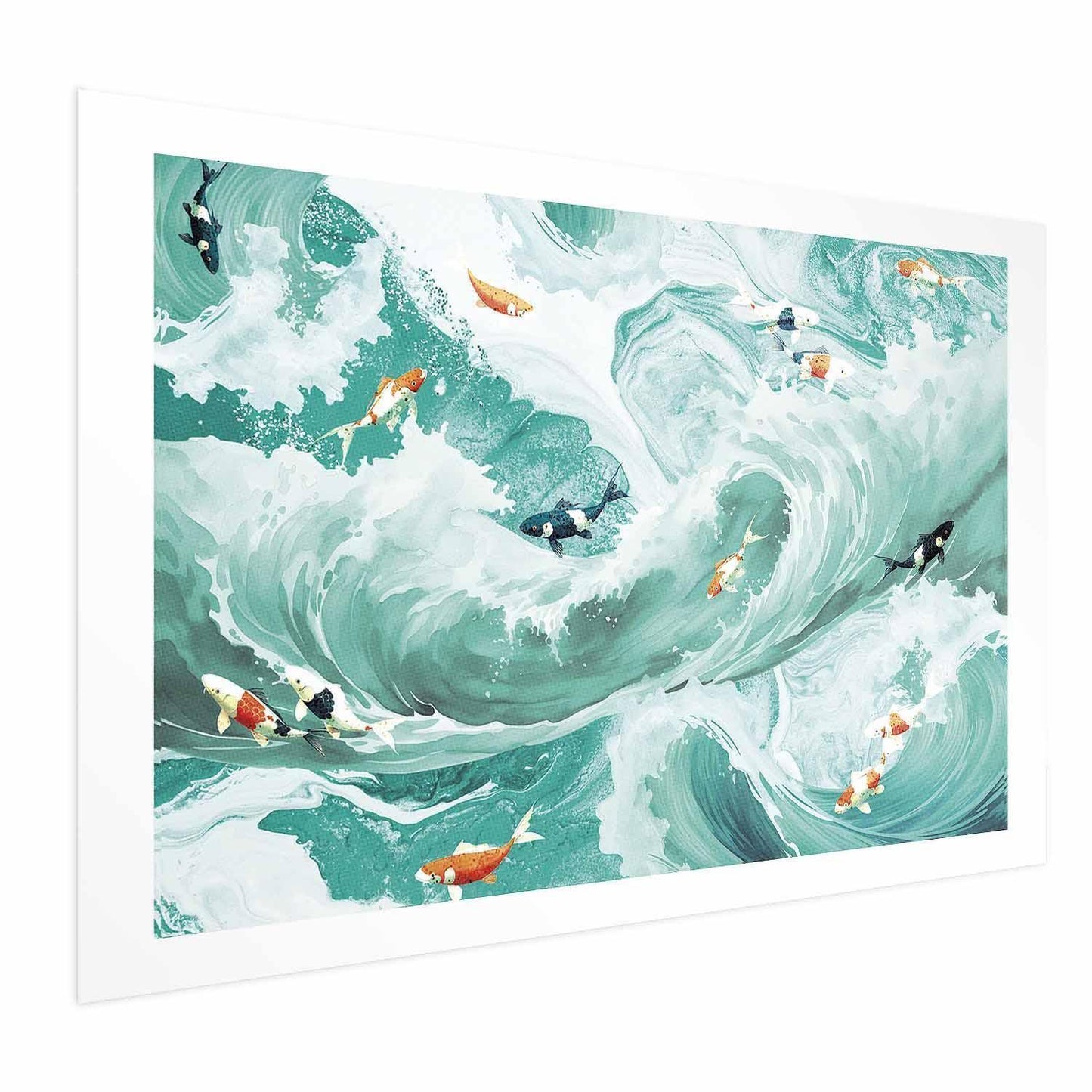 Poster - Fish and Waves Artgeist