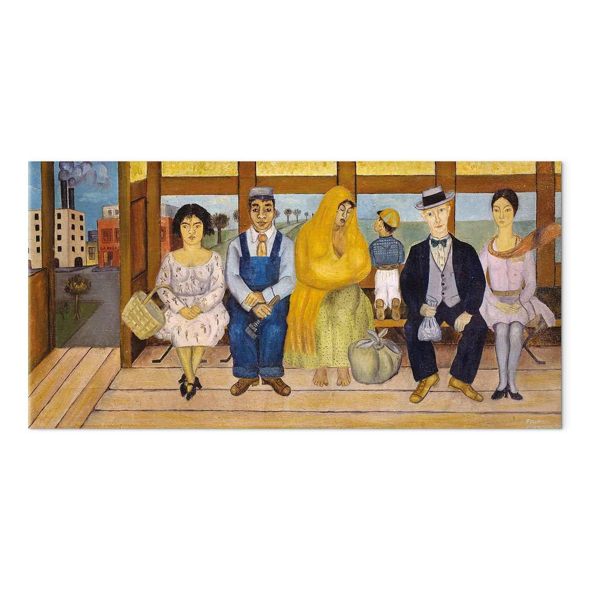 Leinwandbild - Frida Kahlo – The Bus