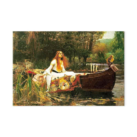 Leinwandbild - John William Waterhouse – The Lady of Shalott