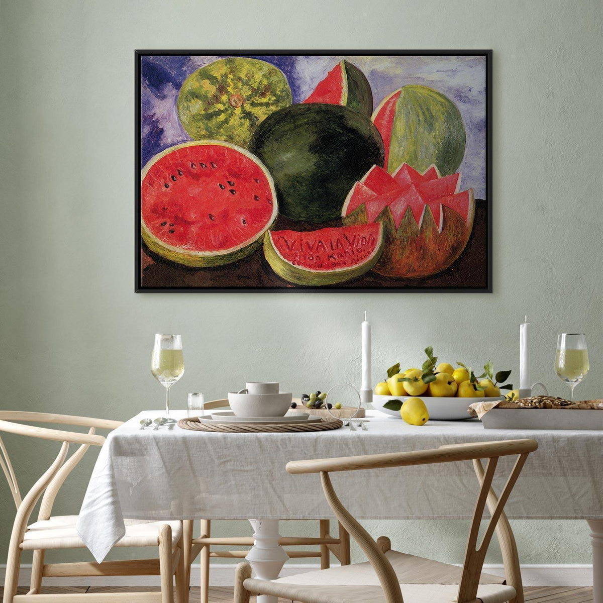 Leinwandbild - Frida Kahlo – Viva la Vida