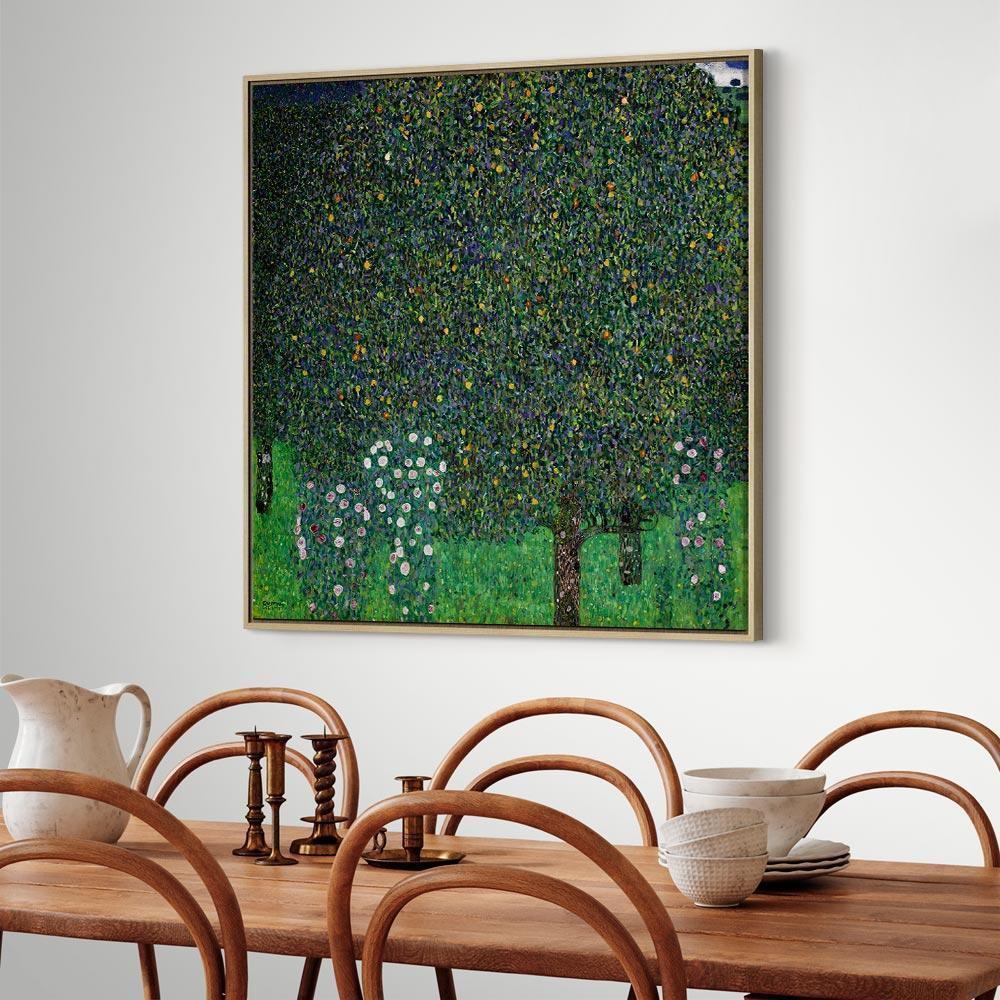 Leinwandbild - Gustav Klimt – Roses Among the Trees