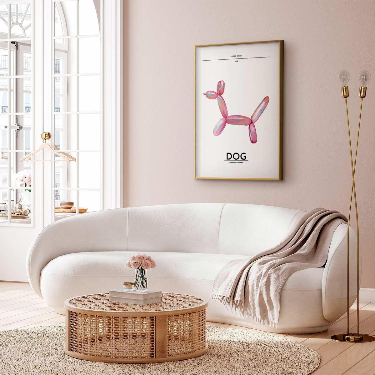 Poster - Holo-Dog - Colorful Retro Dog