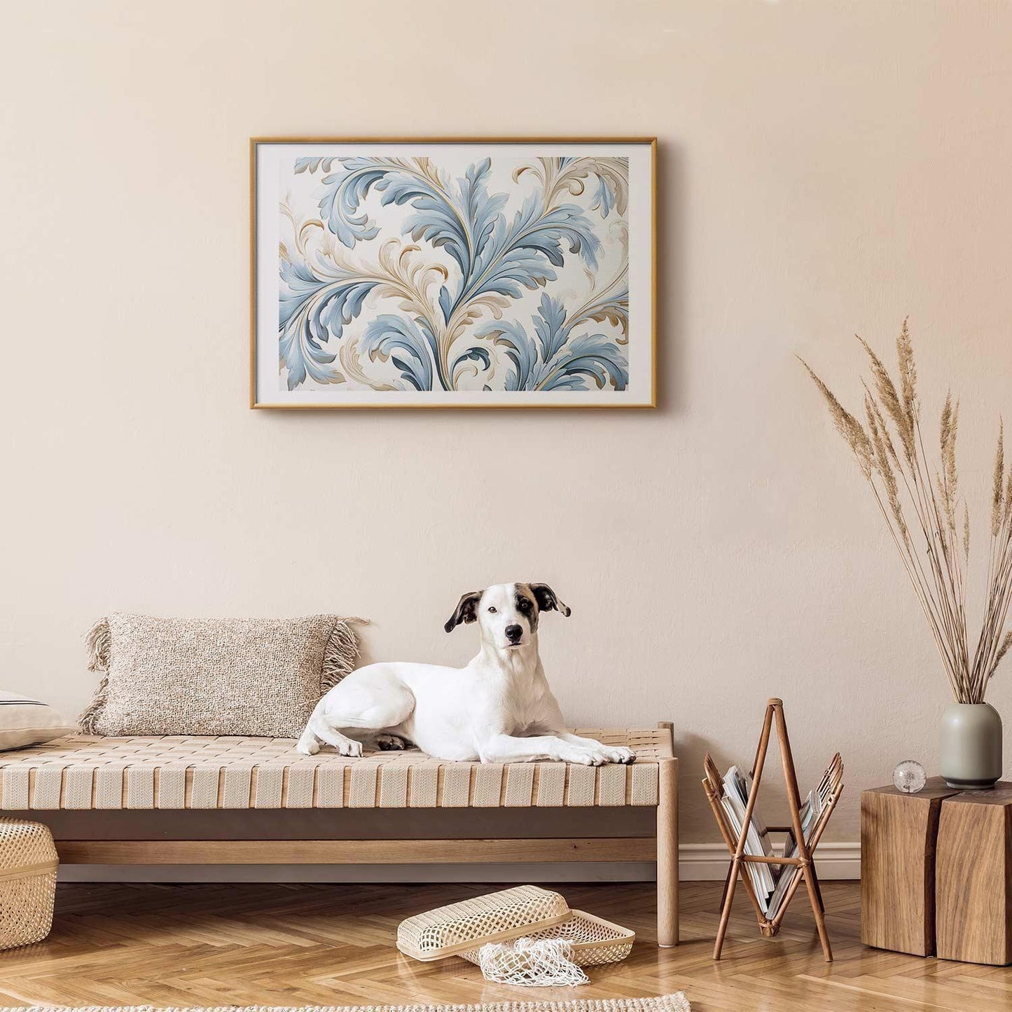 Poster - Baroque Vines in Light Colors Artgeist