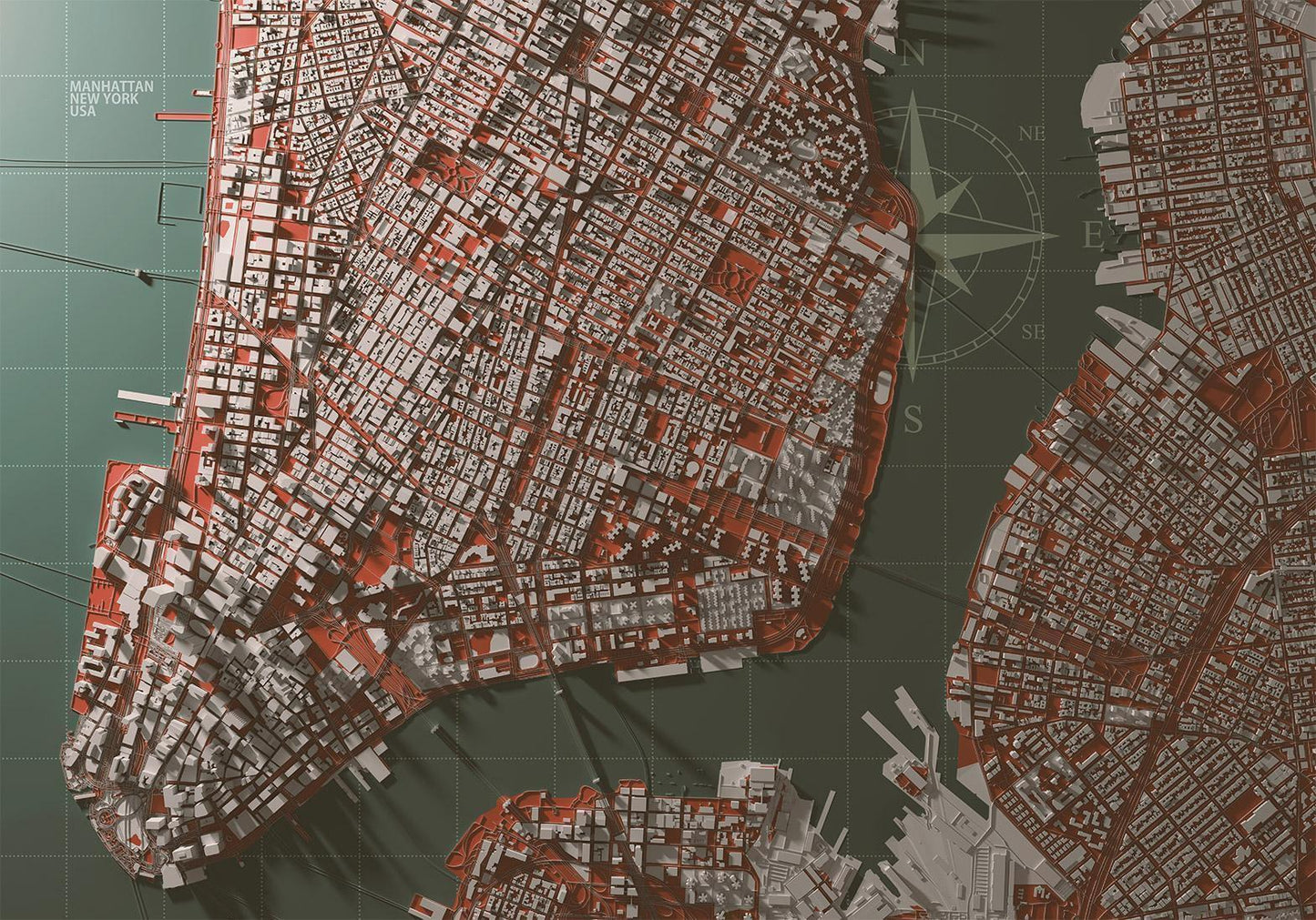 Fototapete Manhattan Skyline – Urbaner Charme für dein Zuhause