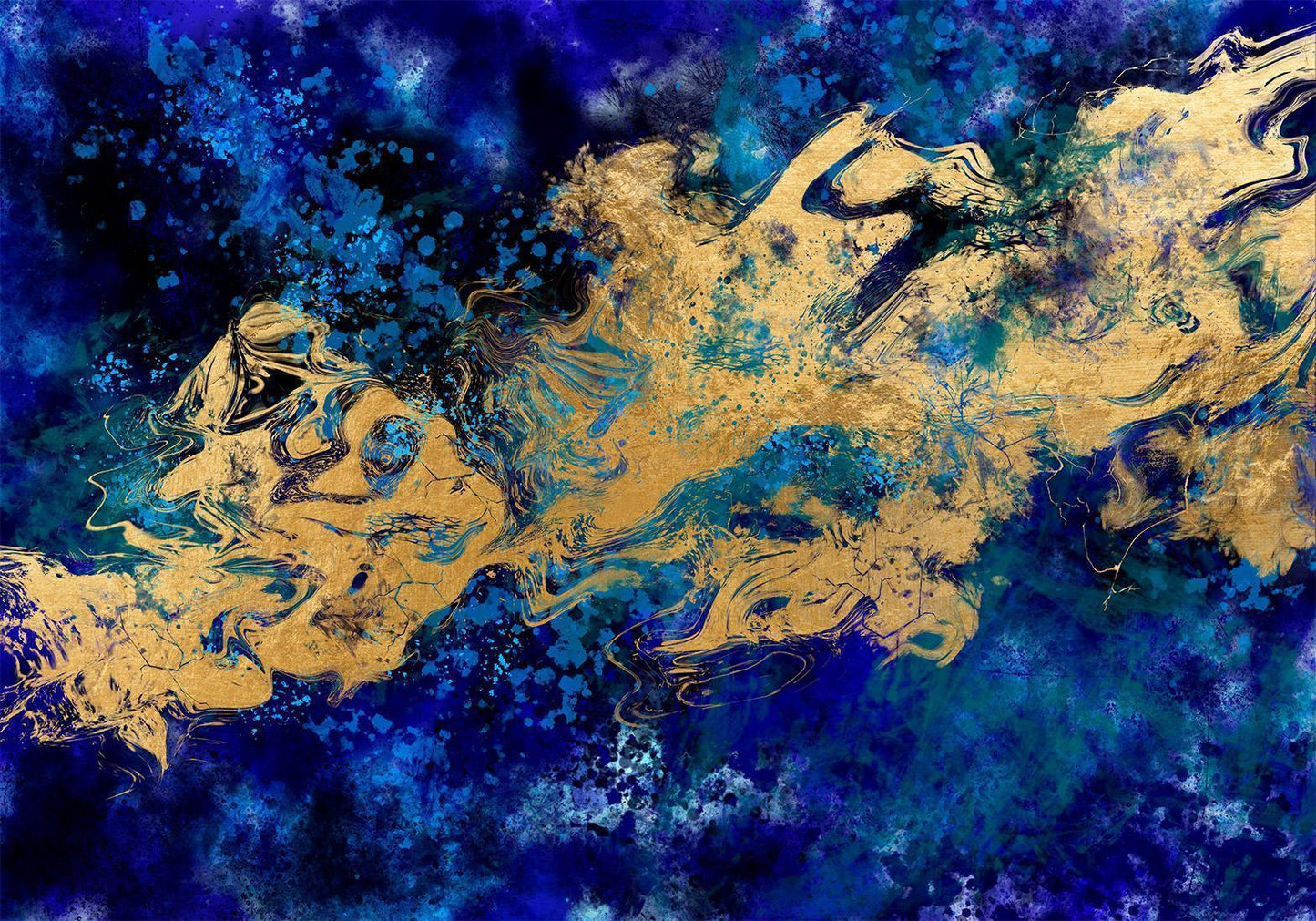 Fototapete - Gorgeous Blue Artgeist
