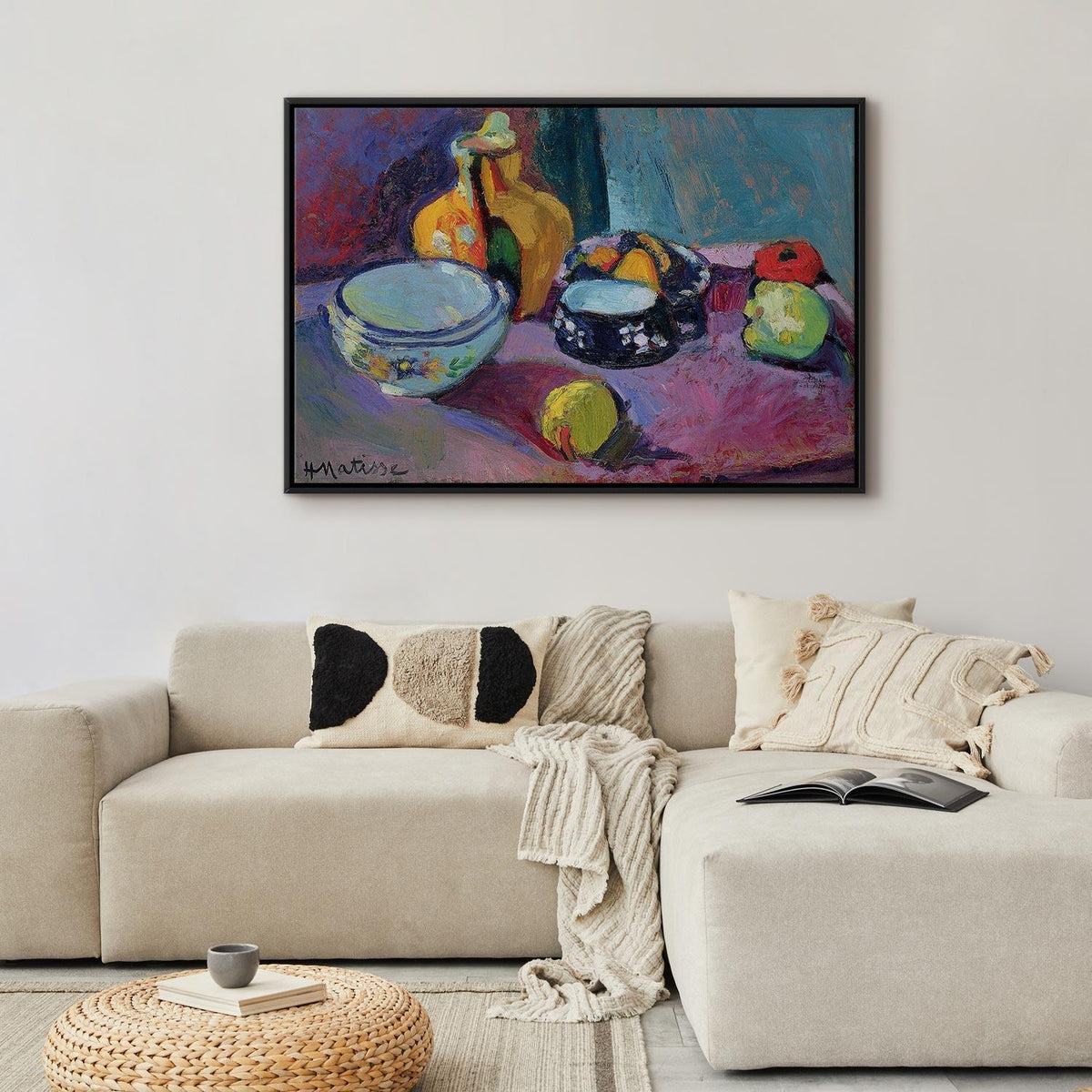 Leinwandbild - Henri Matisse – Dishes and Fruit