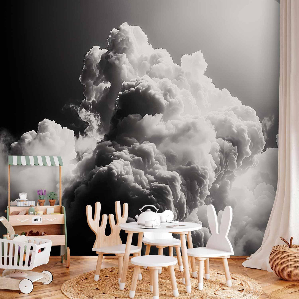 Fototapete - Clouds Like from Dreams: Let the Sun Illuminate Your Day – A Visual Feast