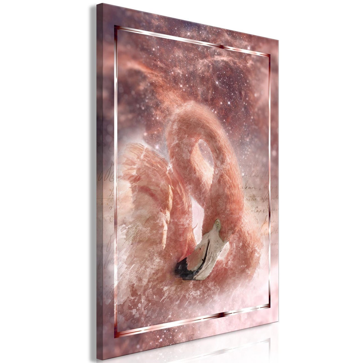 Leinwandbild - Space Flamingo (1 Part) Vertical Artgeist