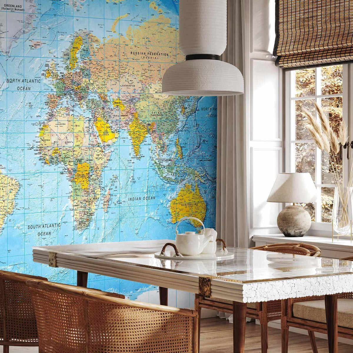 Fototapete - World Classic Map