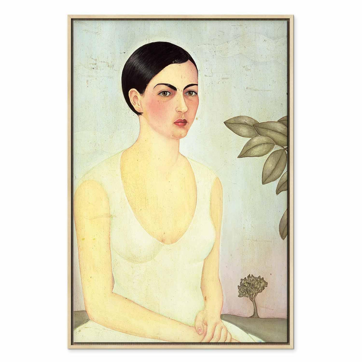 Leinwandbild - Frida Kahlo – The White Lady