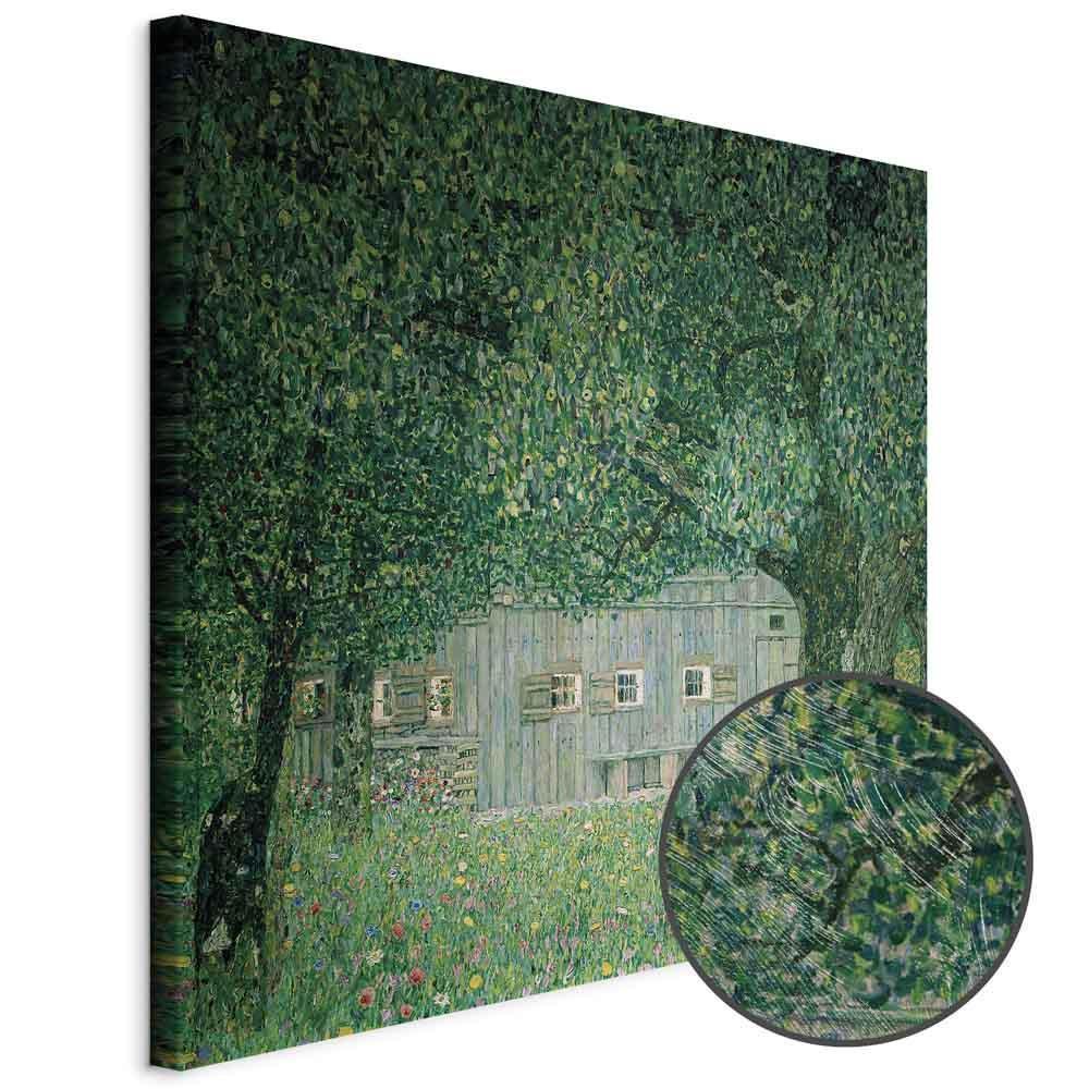 Leinwandbild - Gustav Klimt – Oberösterreichisches Bauernhaus
