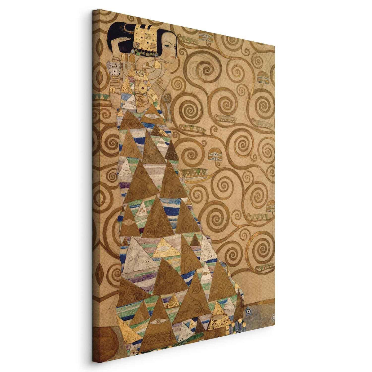 Leinwandbild - Gustav Klimt – Expectation