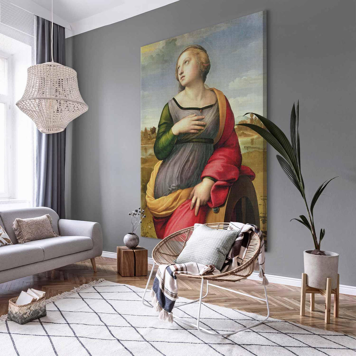 Wandbild XXL - Raphael – Saint Catherine of Alexandria
