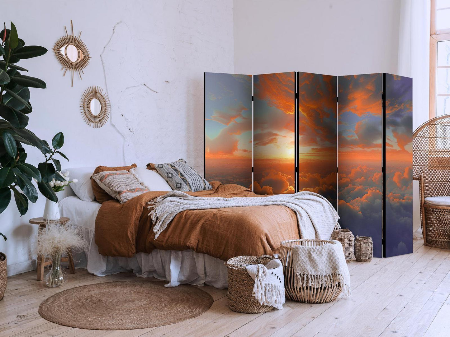Paravent - When Dawn Tickles the Clouds: A Color Spectacle on the Morning Sky Artgeist