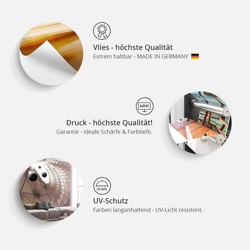 Fototapete Meeresbiologie – Fischschwarm im Vintage-Kupferstich-Stil