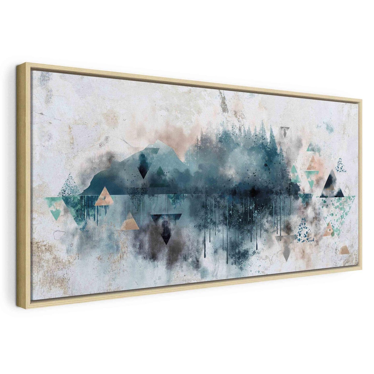 Leinwandbild Geometrische Landschaft – Moderne Wandkunst für stilvolle Räume