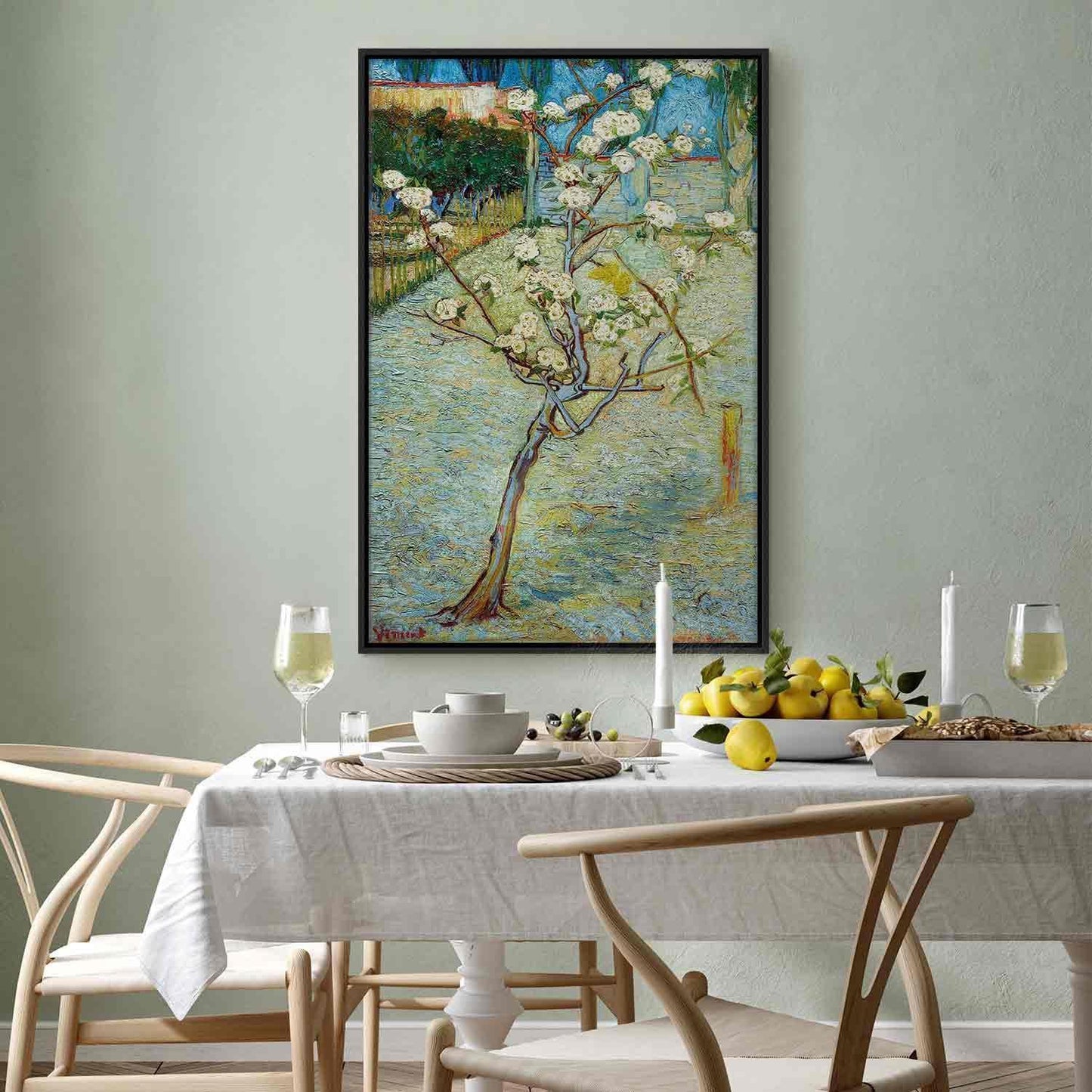 Leinwandbild - Blossoming Pear Tree Artgeist