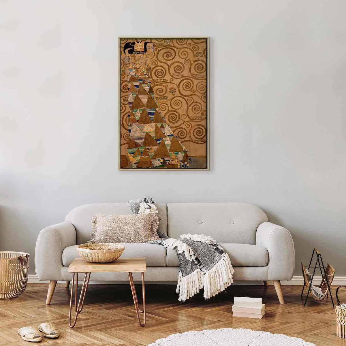 Leinwandbild - Gustav Klimt – Expectation