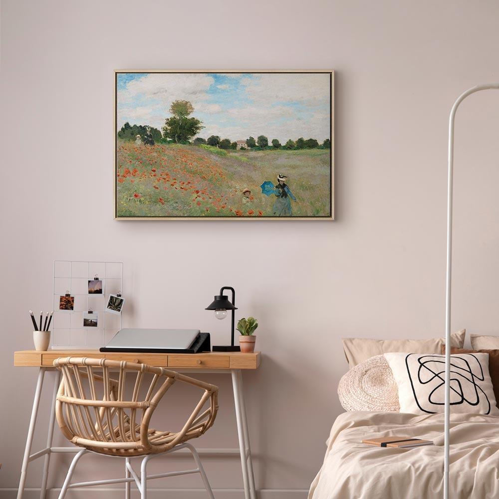 Leinwandbild - Claude Monet – Poppy Field near Argenteuil
