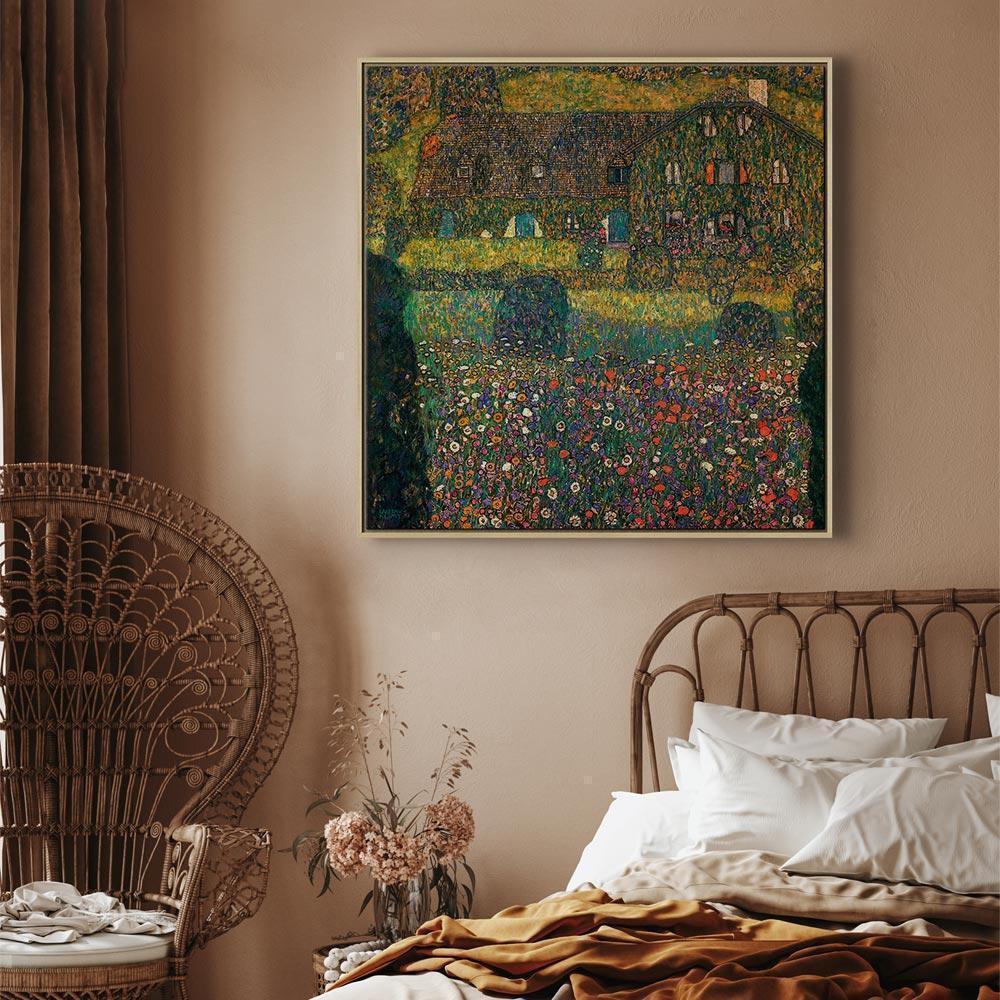 Leinwandbild - Gustav Klimt – Country House on the Attersee Lake