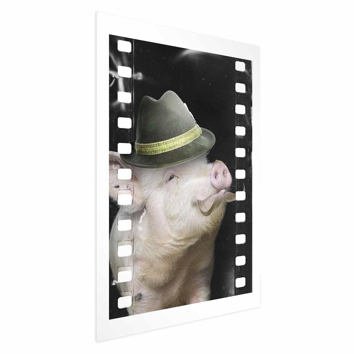 Poster - Pig with a Mustache Artgeist