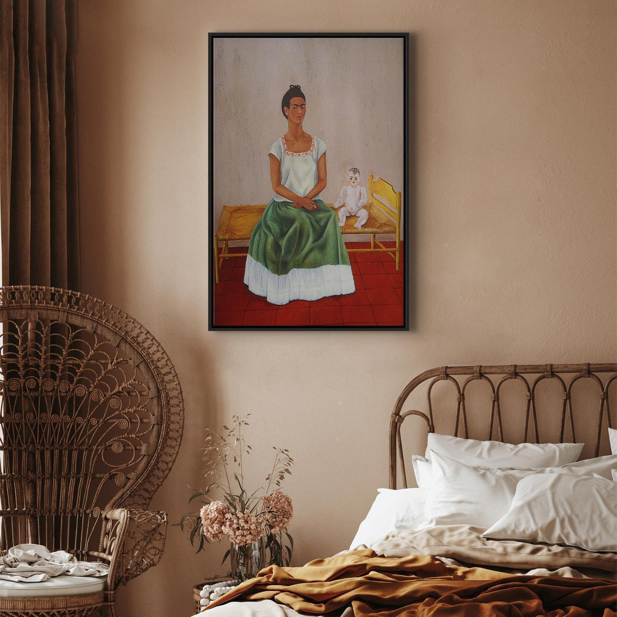Leinwandbild - Frida Kahlo – Me and My Doll