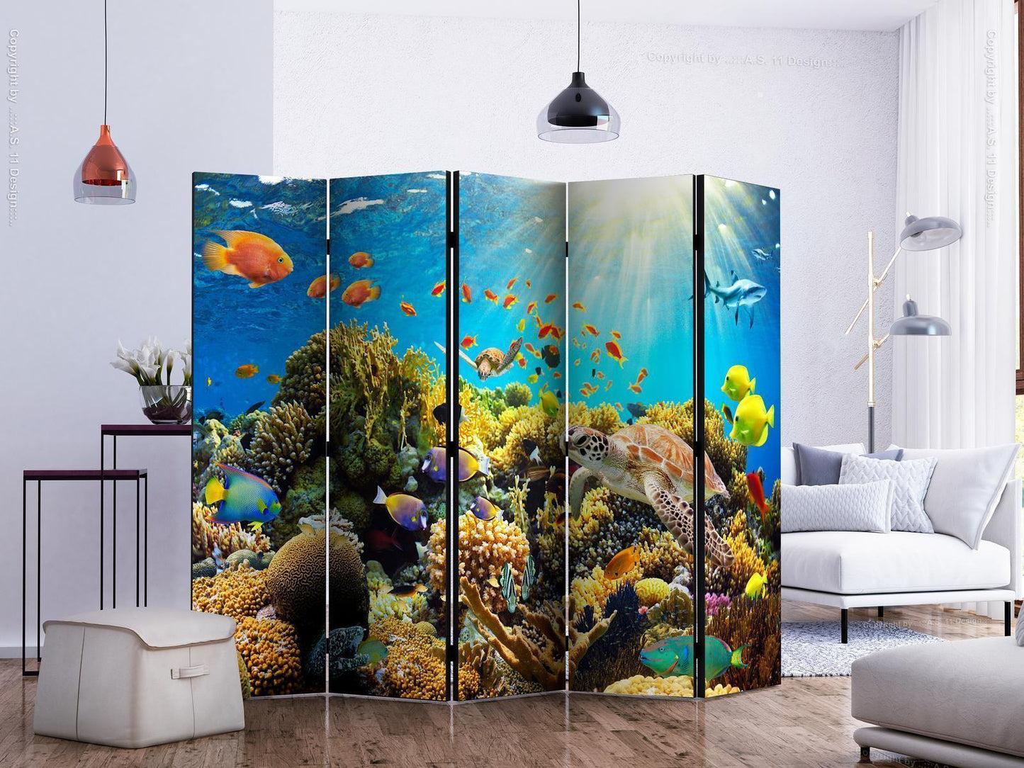 Paravent - Underwater Land II Artgeist