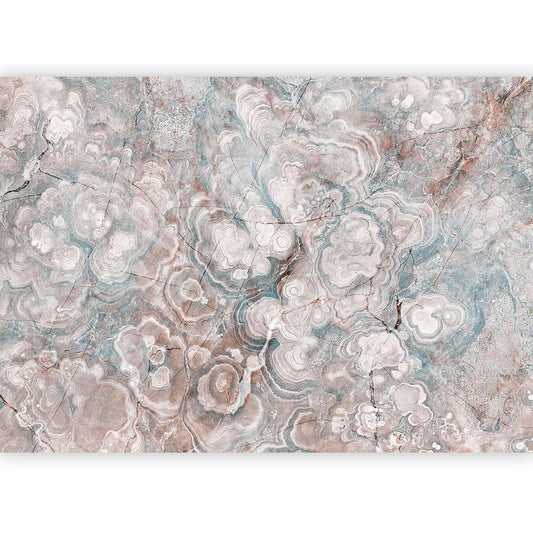 Fototapete - Marble Flowers - Natural Stone Structures in Pastel Colours