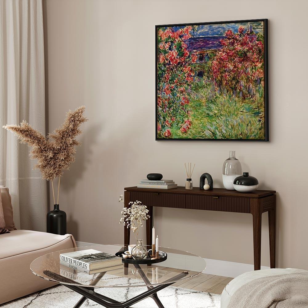 Leinwandbild - Claude Monet – La maison dans les roses