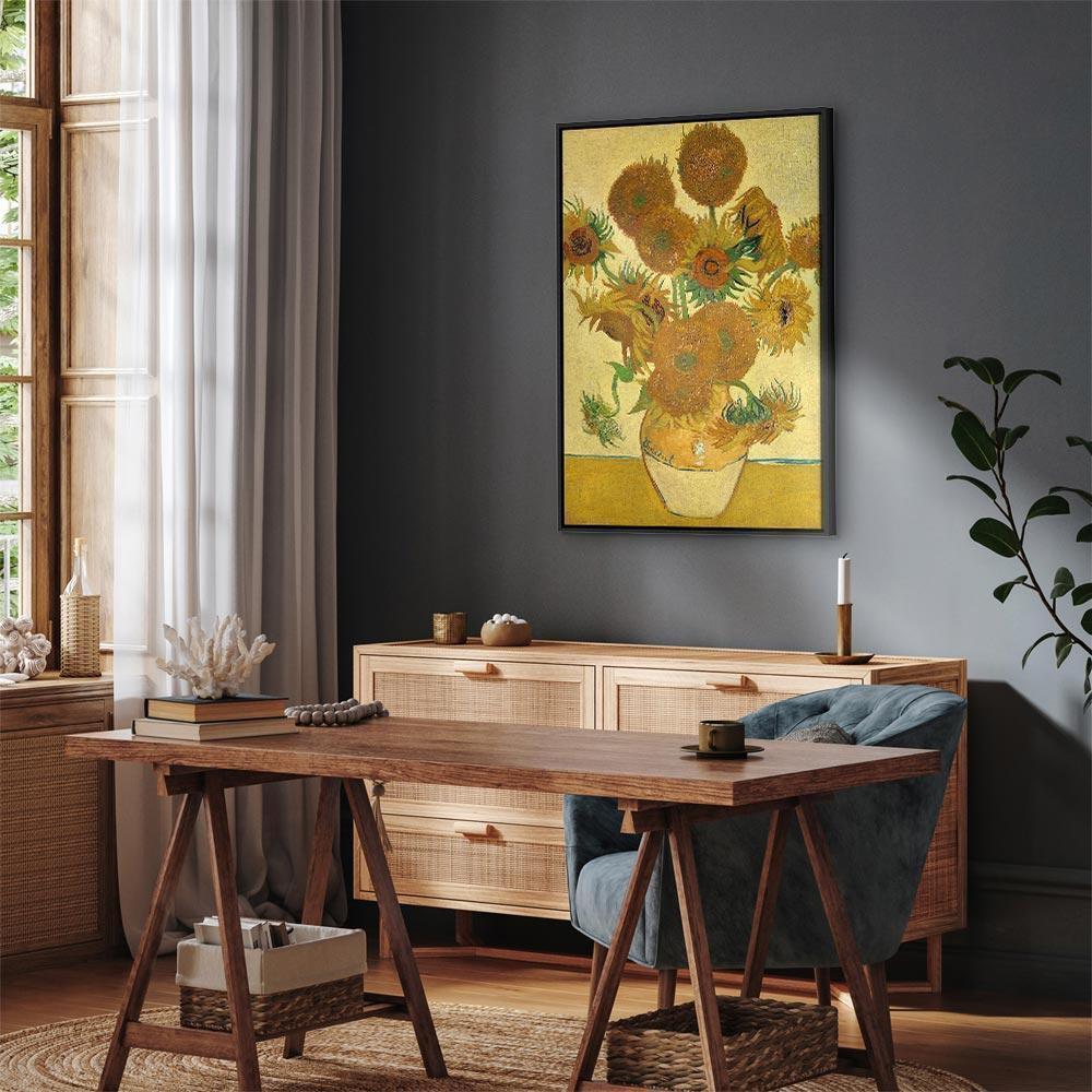 Leinwandbild - Vincent van Gogh – Sunflowers