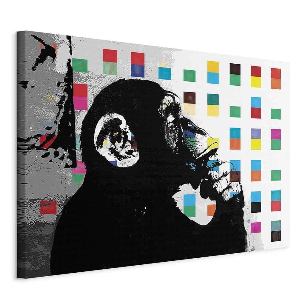 Leinwandbild - Banksy The Thinker Monkey