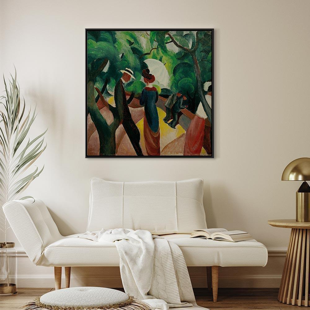 Leinwandbild - August Macke – Promenade