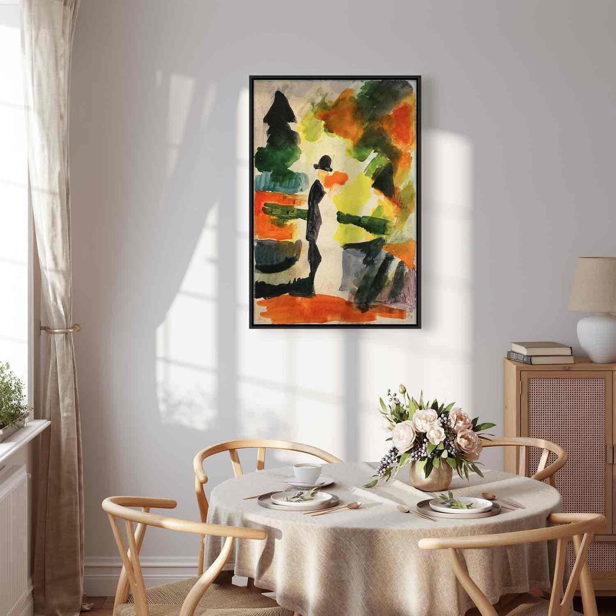 Leinwandbild - August Macke – Paar im Park