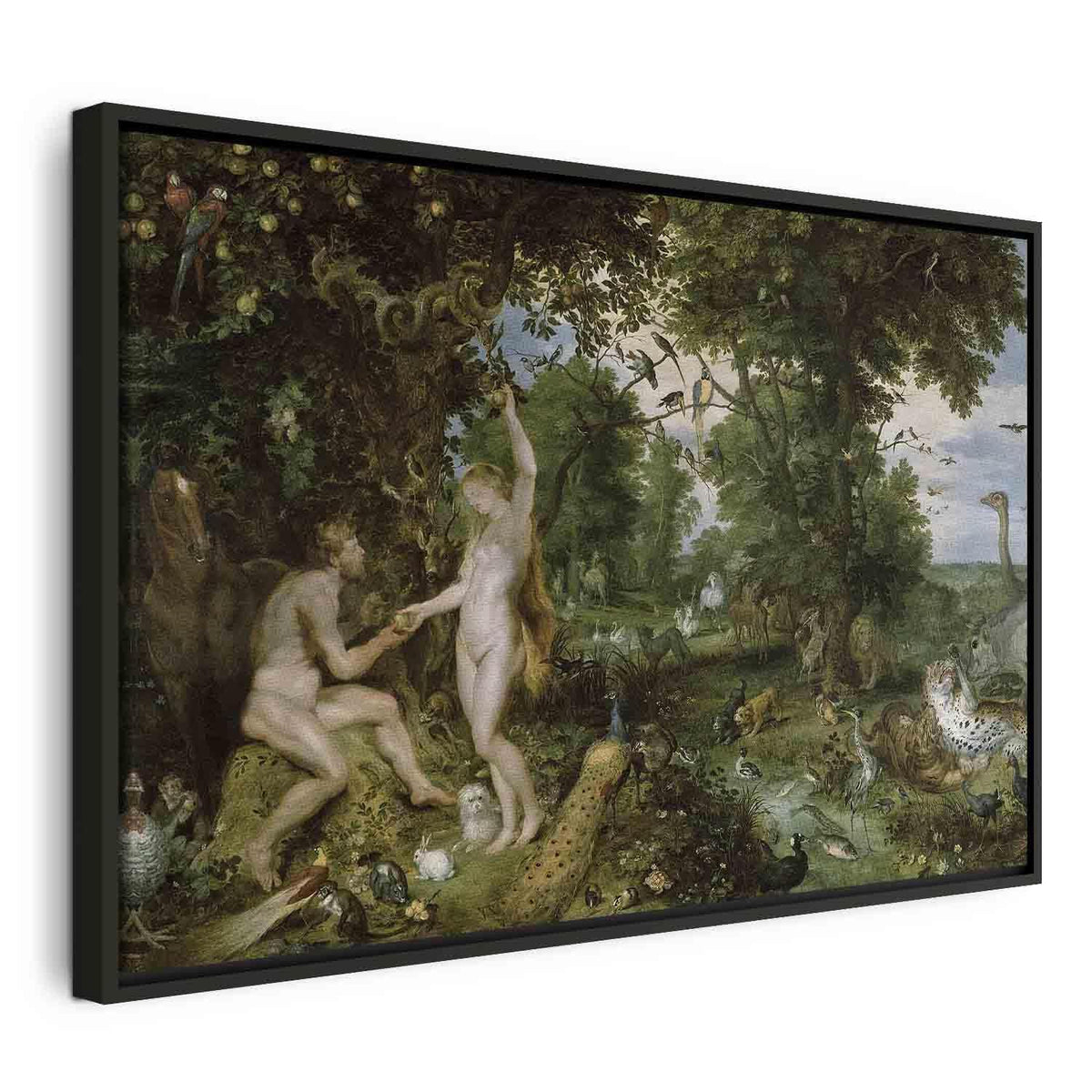 Leinwandbild - Peter Paul Rubens – The Garden of Eden with the Fall of Man
