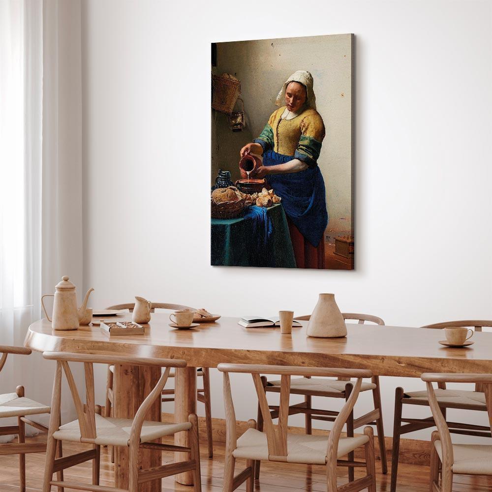Leinwandbild - Jan Vermeer – The Milkmaid