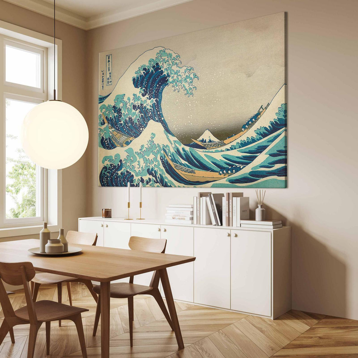 Wandbild XXL – Hokusai Katsushika – Die große Welle vor Kanagawa